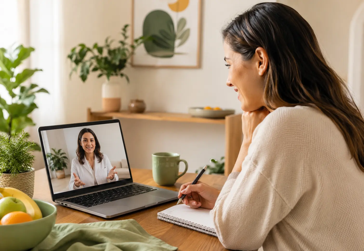 Mãe em consulta online com Laila Carine Nutri
